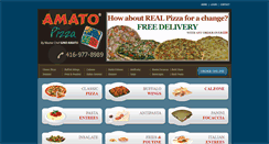 Desktop Screenshot of amatopizza.ca